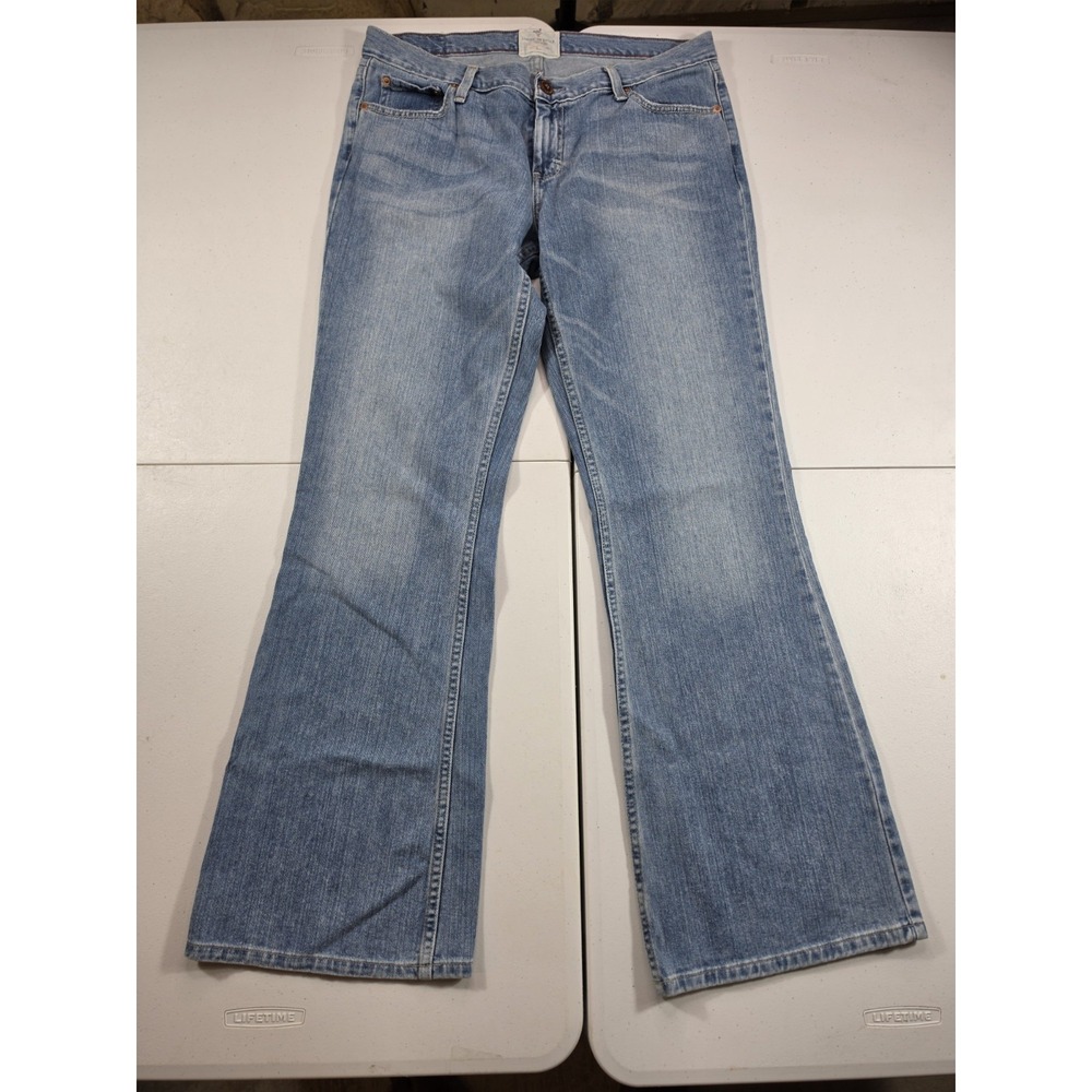 Vintage American Eagle Jeans Womens Size 14 Long Low Rise Hipster Bootcut Y2K